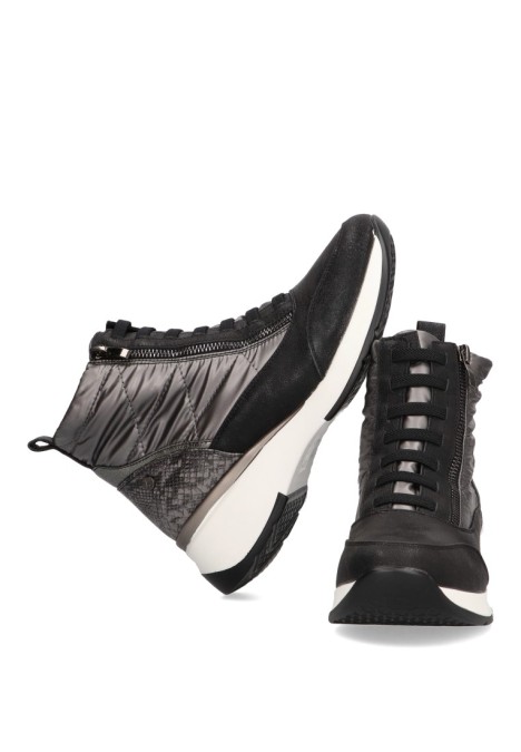 Deportivo de mujer ARMONY 50220 negro sintetico cuña media