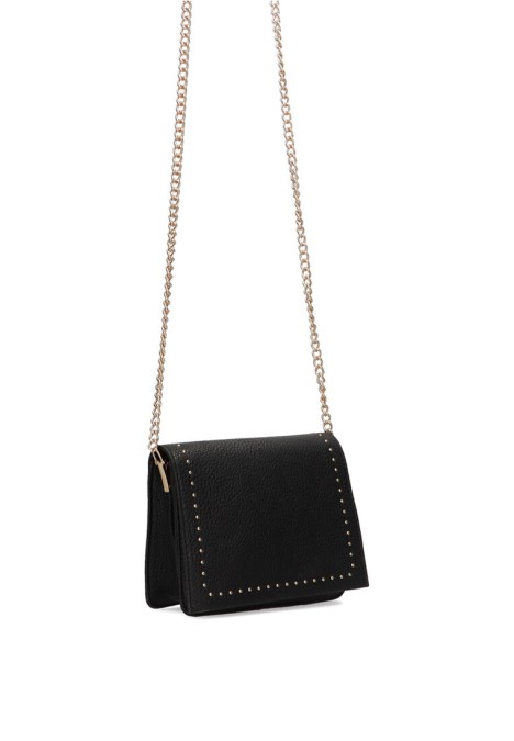 Bolso bandolera grande de mujer Luna Collection ciney negro sintetico 