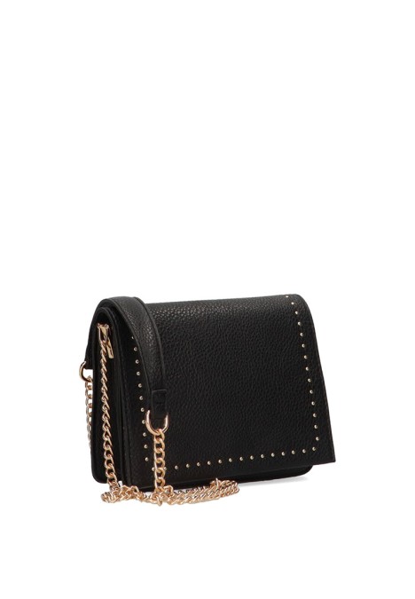 Bolso bandolera grande de mujer Luna Collection ciney negro sintetico 