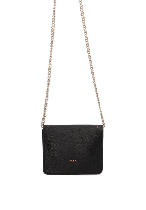 Bolso bandolera grande de mujer Luna Collection ciney negro sintetico 