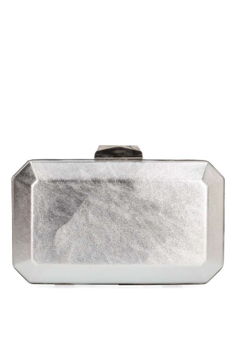 Bolso fiesta de mujer Luna Collection ast20350 plata metal 