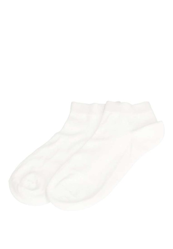 Calcetín de hombre GREEN COTTON COTTON YARN gc54000b blanco textil  
