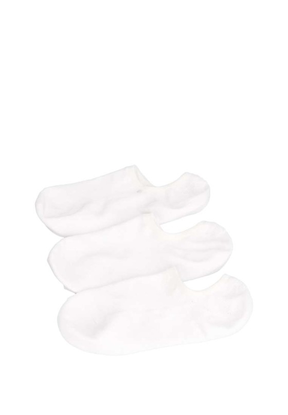Calcetín de  GREEN COTTON COTTON YARN gc2102b blanco textil  