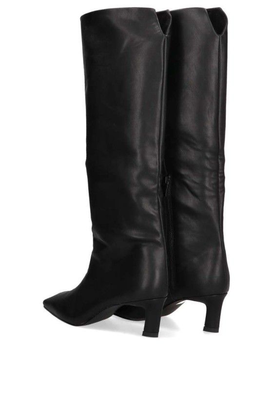 Bota de mujer LUNA TREND m3923 negro sintetico tacón alto