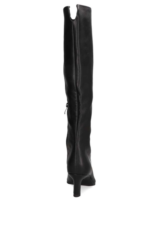 Bota de mujer LUNA TREND m3923 negro sintetico tacón alto