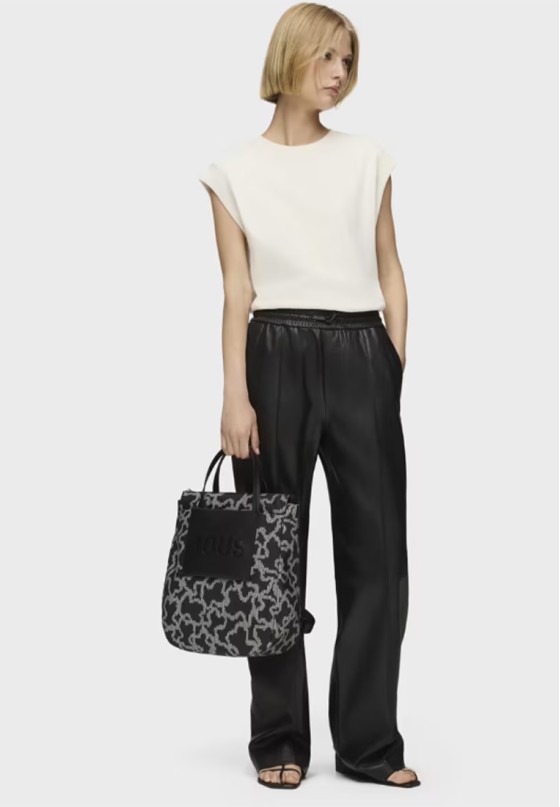 Mochila bolso de mujer TOUS 2001851551 negro textil  