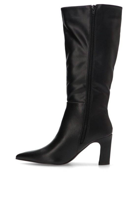 Bota de mujer BUONAROTTI a-3322v negro sintetico tacón medio
