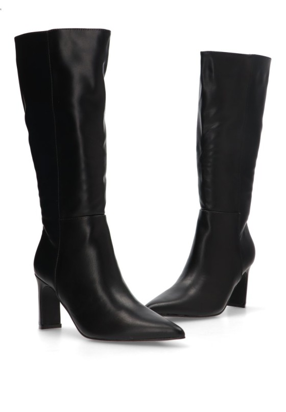 Bota de mujer BUONAROTTI a-3322v negro sintetico tacón medio