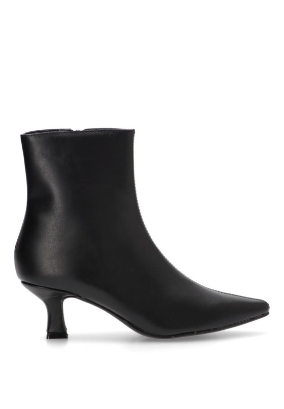 Botin de mujer BUONAROTTI a3309 negro sintetico tacón medio