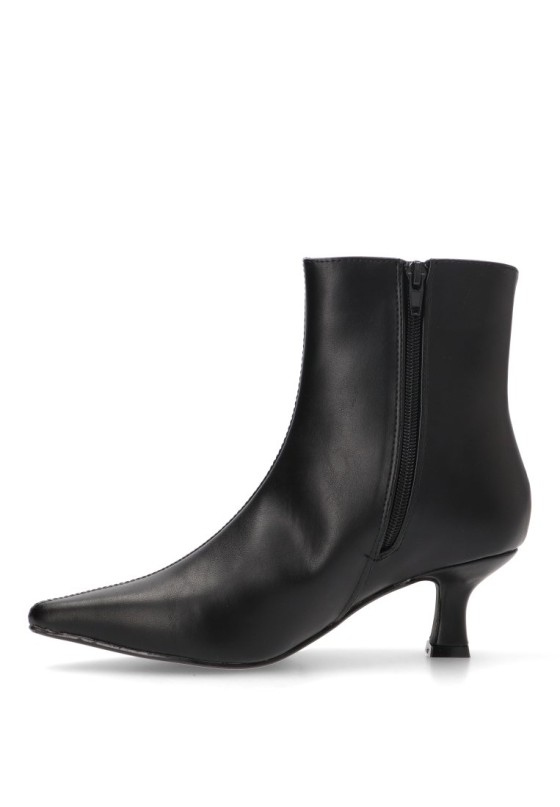 Botin de mujer BUONAROTTI a3309 negro sintetico tacón medio