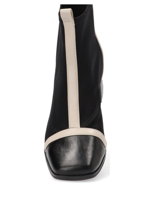 Botin de mujer BUONAROTTI a3446 negro sintetico tacón medio