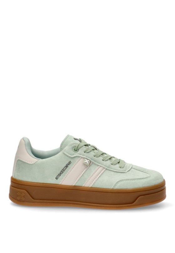 Deportivo de mujer XTI 143644 verde sintetico suela doble