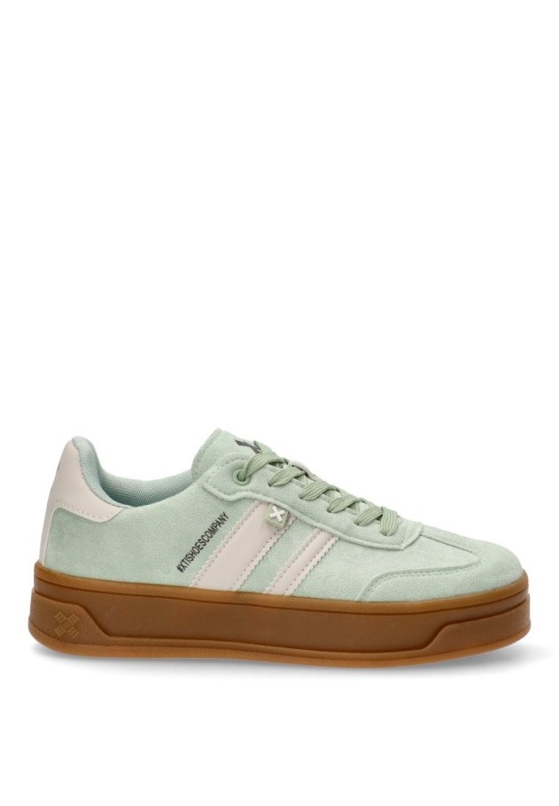 Deportivo de mujer XTI 143644 verde sintetico suela doble