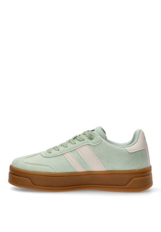 Deportivo de mujer XTI 143644 verde sintetico suela doble