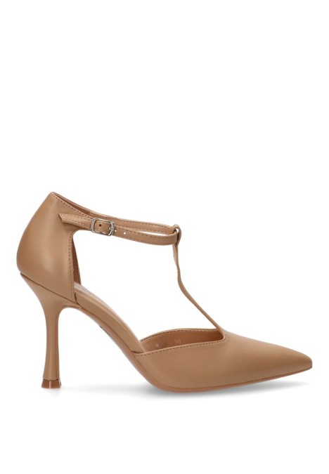 Salon de mujer BUONAROTTI b3375 beige sintetico tacón medio