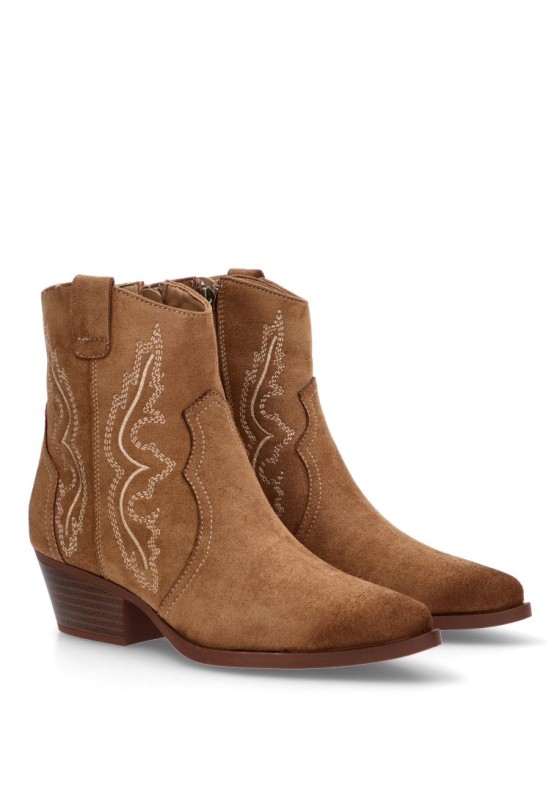 Botin de mujer Luna Collection vra-1163 cuero sintetico tacón medio