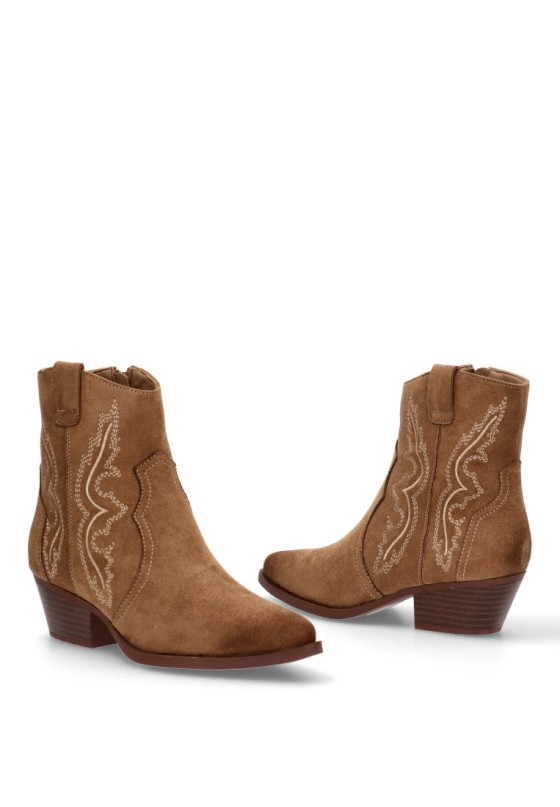 Botin de mujer Luna Collection vra-1163 cuero sintetico tacón medio