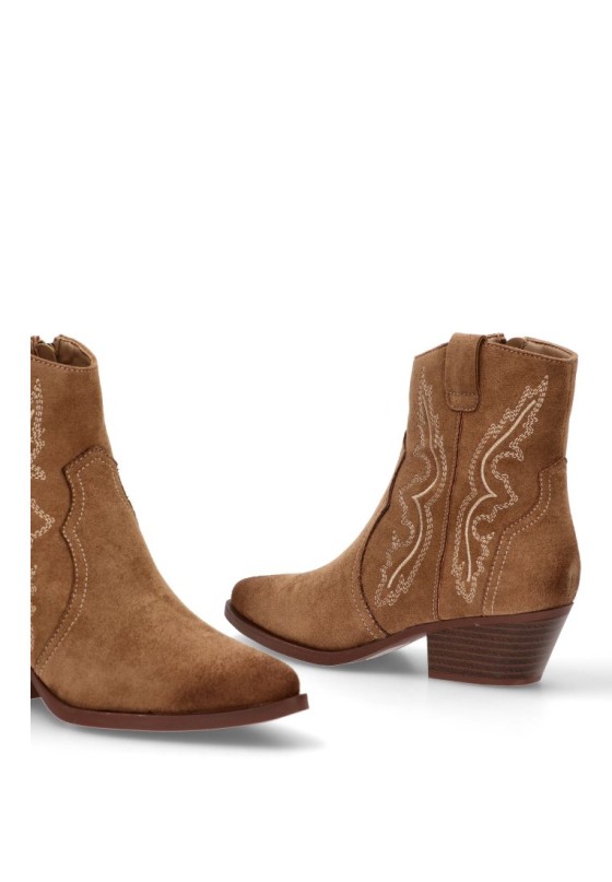 Botin de mujer Luna Collection vra-1163 cuero sintetico tacón medio