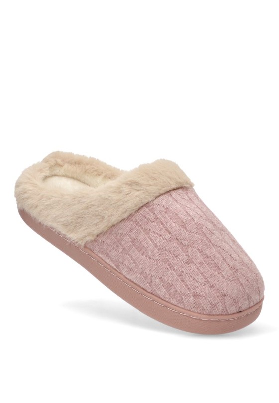 Zapatillas casa de mujer JOMIX md9607 rosa textil  suela plana