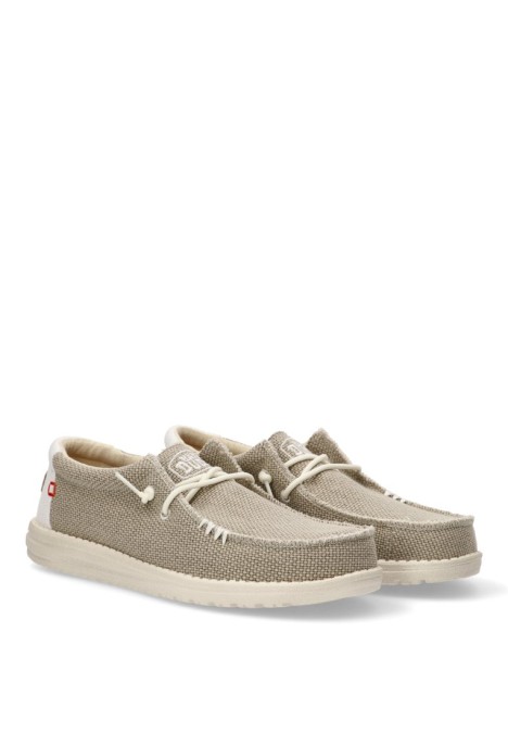 Nautico kiova mocasin de hombre DUDE wally braided hielo textil  suela plana