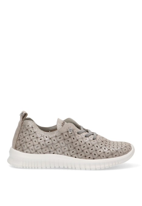 zapatillas plata mujer casual Armony 68001