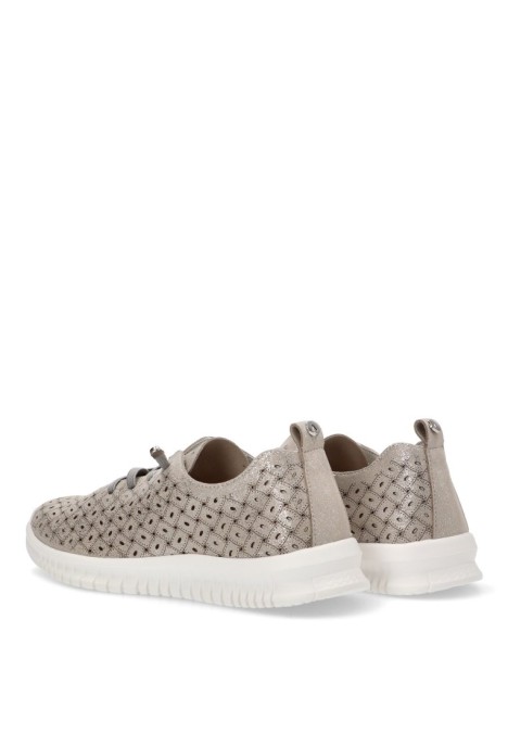 zapatillas plata mujer casual Armony 68001