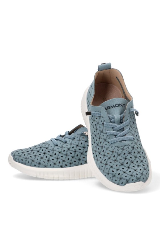 Deportivo de mujer ARMONY 68001 azul sintetico suela plana
