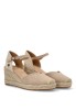Alpargata de mujer ETIKA 20010 beige antelina cuña media