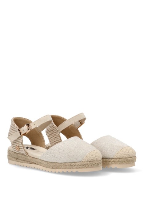 Alpargata de niña XTI KIDS 151192 beige sintetico cuña media