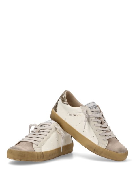 Deportivo de mujer LUNA TREND m5040 oro sintetico suela plana