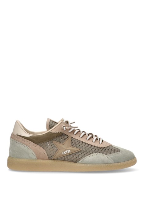 Deportivo de hombre CETTI c-1385 kakhi piel suela plana