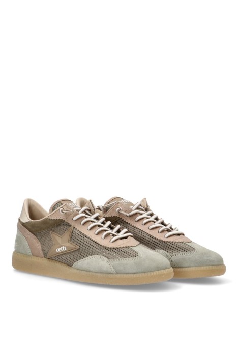 Deportivo de hombre CETTI c-1385 kakhi piel suela plana