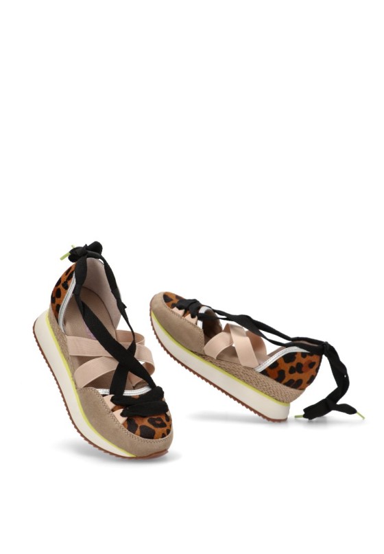 Deportivo de mujer GIOSEPPO ludlow leopardo piel cuña media