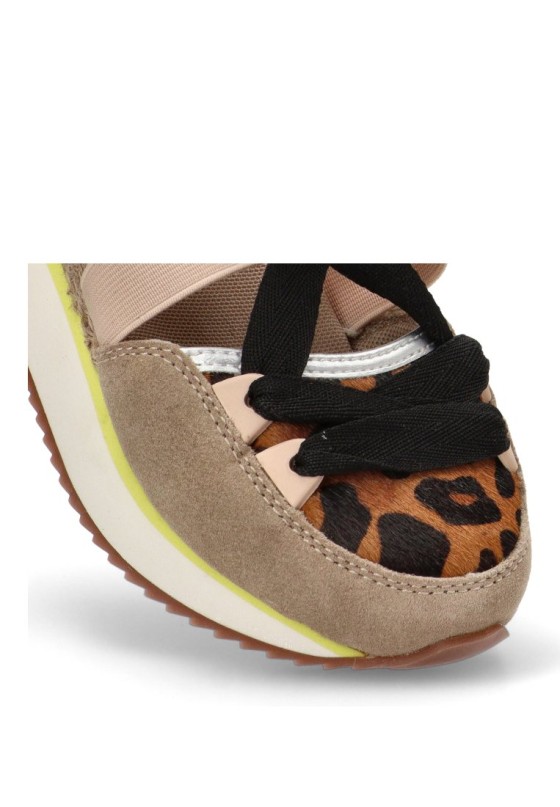 Deportivo de mujer GIOSEPPO ludlow leopardo piel cuña media