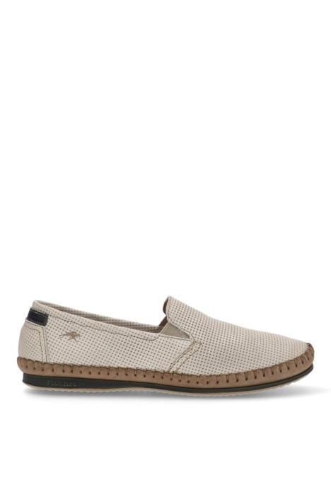Nautico kiova mocasin de hombre FLUCHOS 8674 hielo piel suela plana