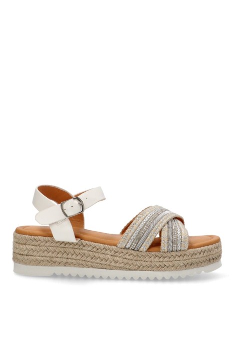 Sandalia de niña LUNA KIDS rbs1388 blanco sintetico suela doble