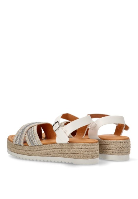 Sandalia de niña LUNA KIDS rbs1388 blanco sintetico suela doble