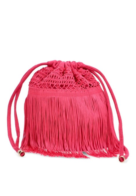 Bolso fiesta de mujer Luna Collection ast20413 fucsia textil  
