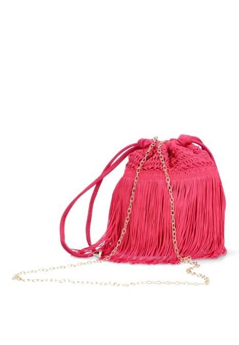 Bolso fiesta de mujer Luna Collection ast20413 fucsia textil  