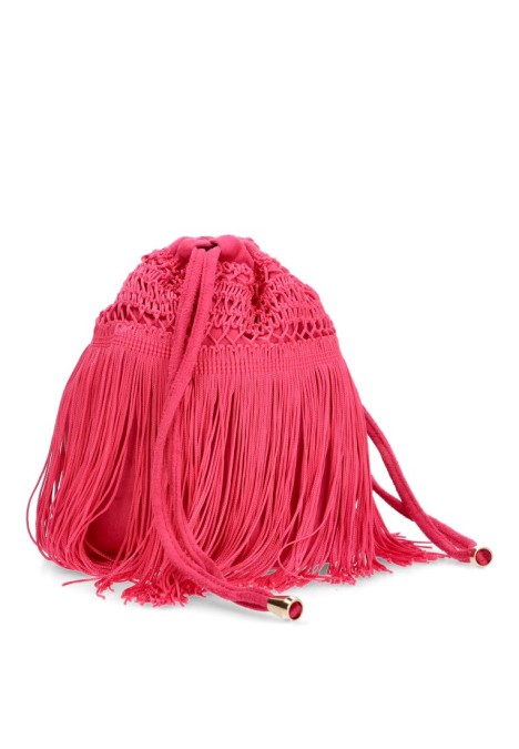Bolso fiesta de mujer Luna Collection ast20413 fucsia textil  