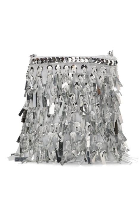 Bolso bandolera pequeña de mujer Luna Collection ast20365 plata lana 