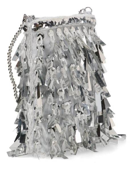 Bolso bandolera pequeña de mujer Luna Collection ast20365 plata lana 