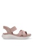 Sandalia de mujer SKECHERS 119975 rosa textil  suela plana