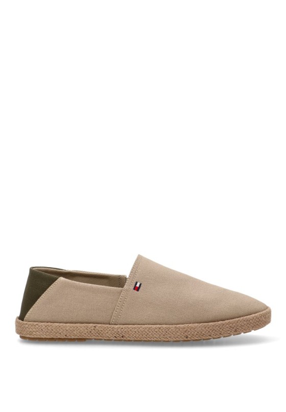 Alpargata de hombre TOMMY HILFIGER fm0fm05353 beige textil  suela plana