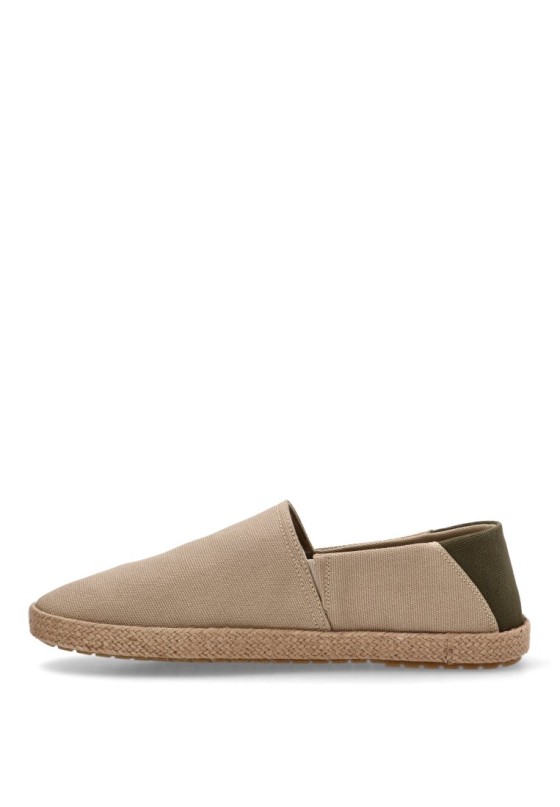 Alpargata de hombre TOMMY HILFIGER fm0fm05353 beige textil  suela plana