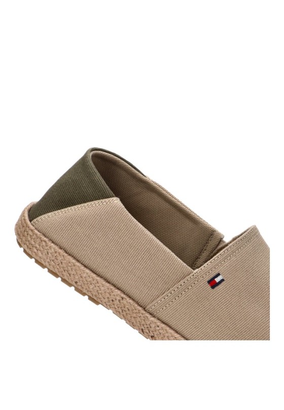 Alpargata de hombre TOMMY HILFIGER fm0fm05353 beige textil  suela plana