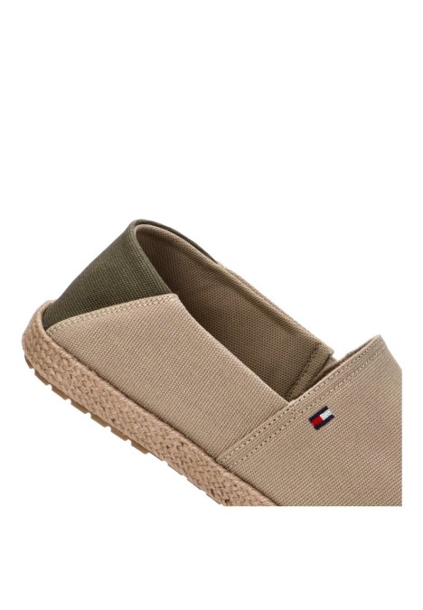 Alpargata de hombre TOMMY HILFIGER fm0fm05353 beige textil  suela plana
