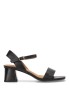 Sandalia de mujer LUNA TREND m4281 negro sintetico tacón medio
