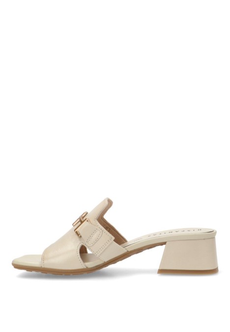 Sandalia de mujer HISPANITAS hv254069 hielo piel tacón medio