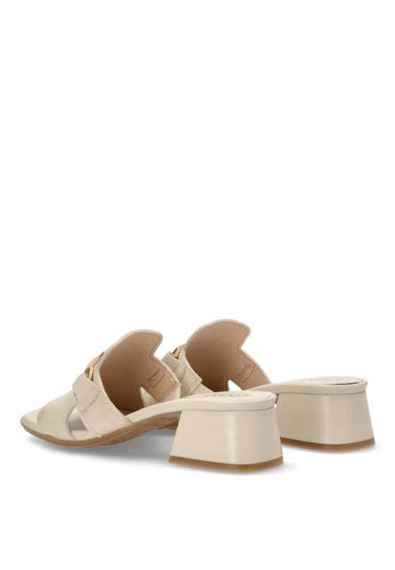 Sandalia de mujer HISPANITAS hv254069 hielo piel tacón medio